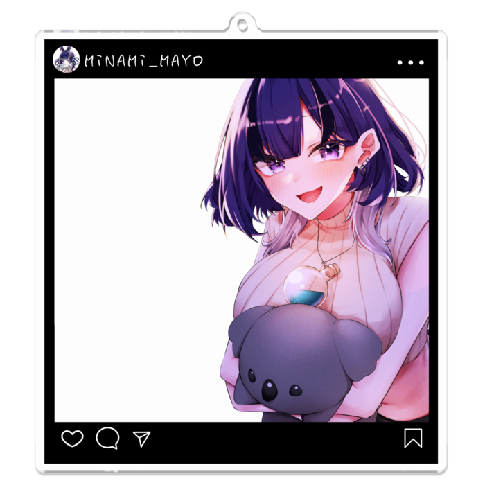 アクリルキーホルダー - 100 x 100 (mm)