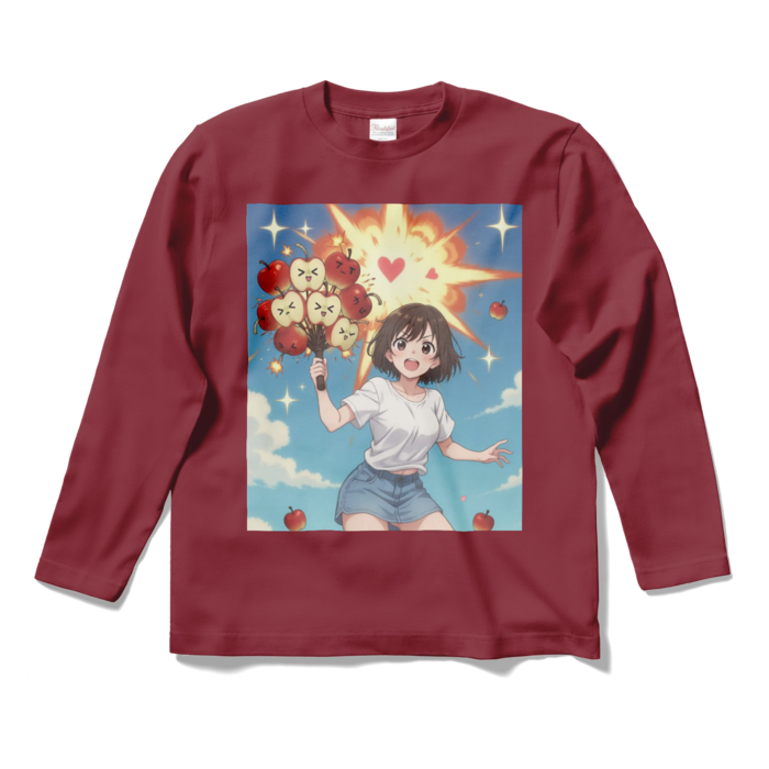 ロングスリーブTシャツ - S - バーガンディ