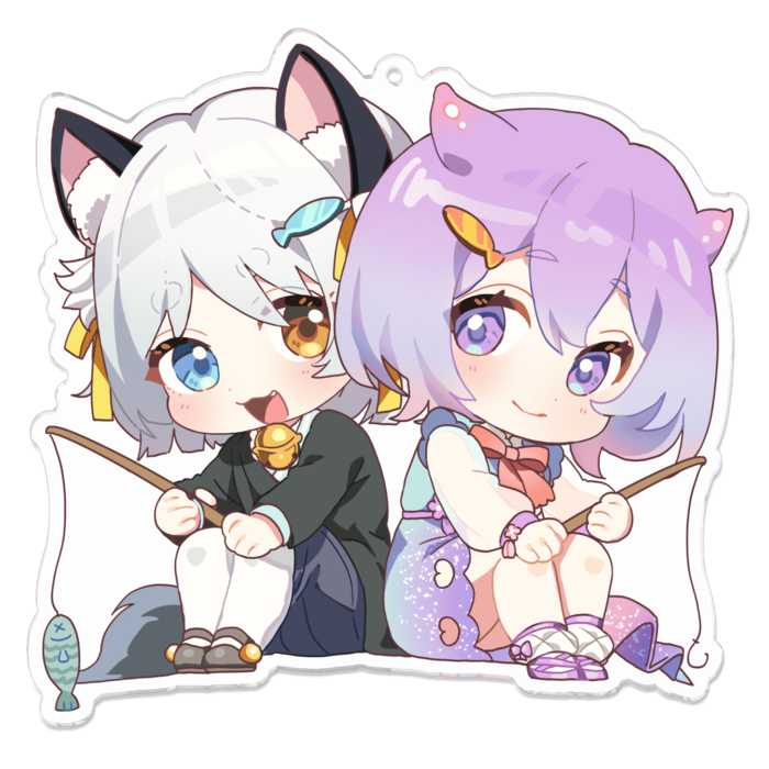 アクリルキーホルダー（コーティング） - 100 x 100 (mm)