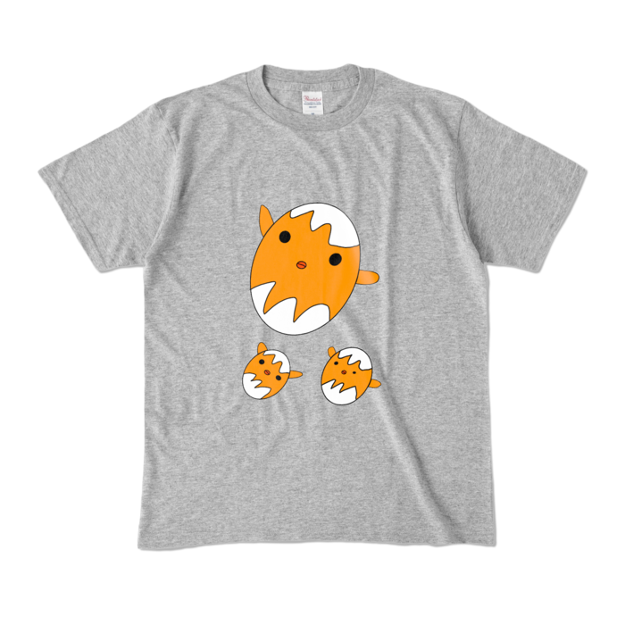 カラーTシャツ - M - 杢グレー (濃色)