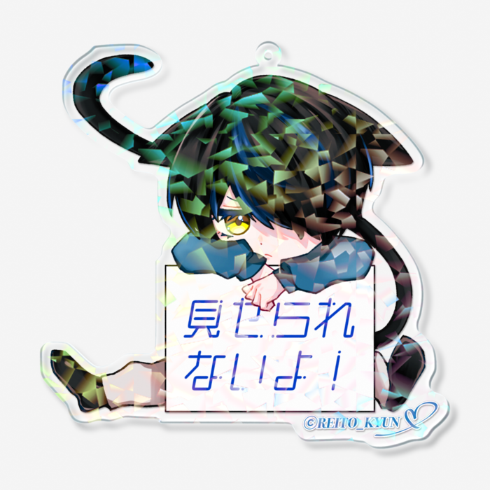 ホログラムアクリルキーホルダー - 100 × 100mm