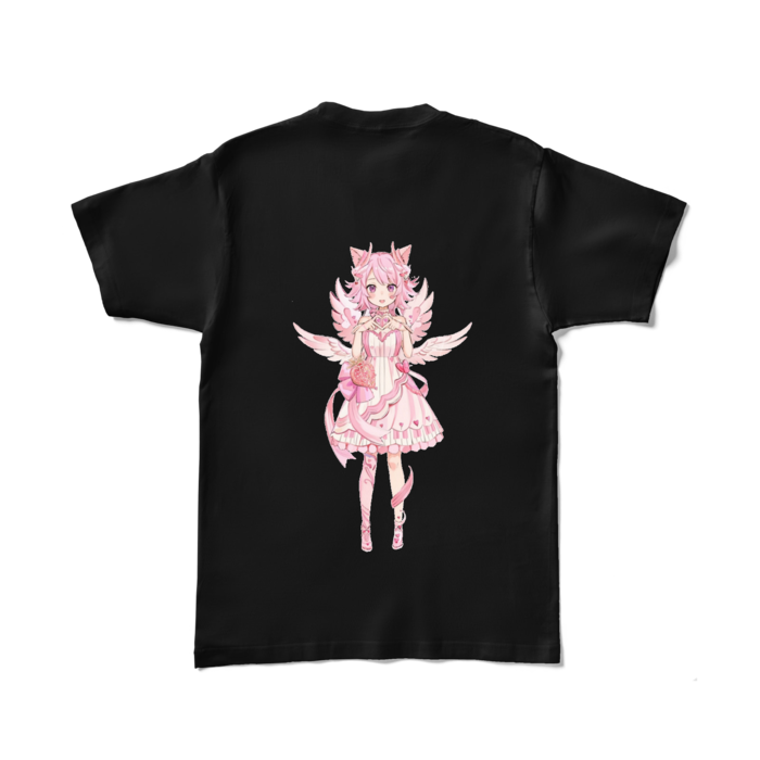 カラーTシャツ - L - ブラック (濃色)裏面のみ