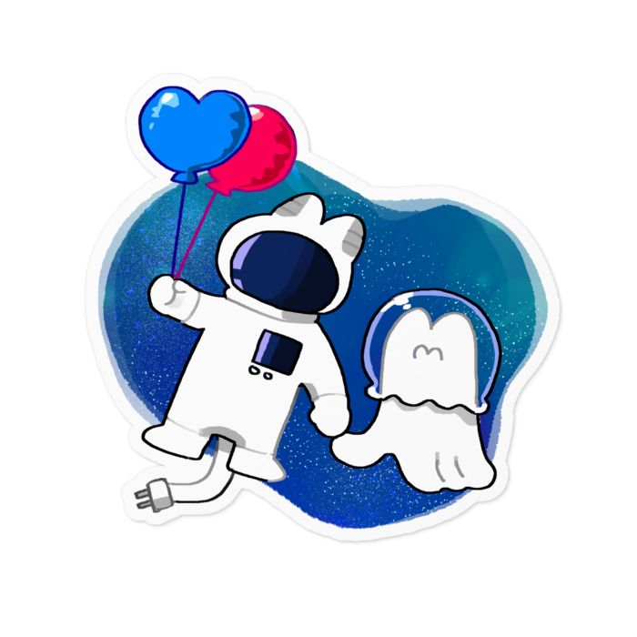 ステッカー - 100 x 100 (mm)