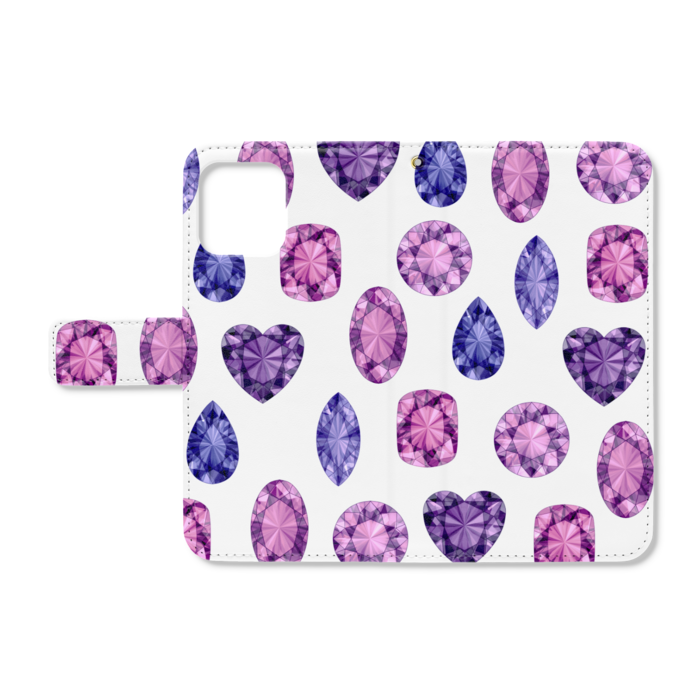 手帳型iPhoneケース - iPhone12 / 12 Pro - ストラップ穴 あり