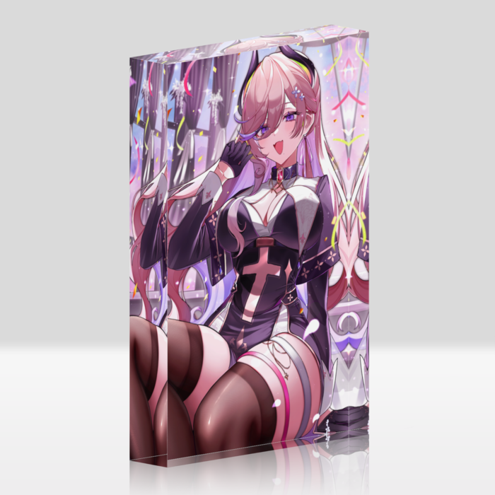 【ホワイト】アクリルブロック - 100x148mm