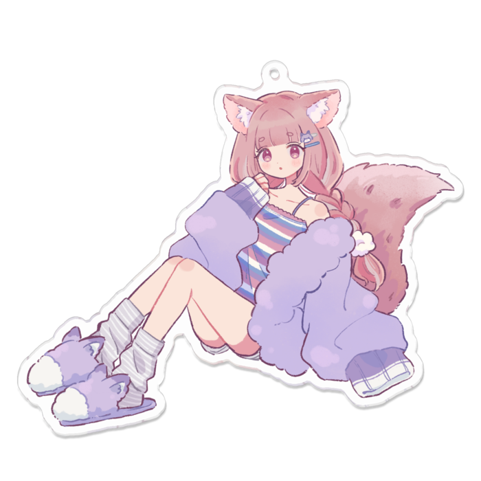 アクリルキーホルダー - 100 x 100 (mm)