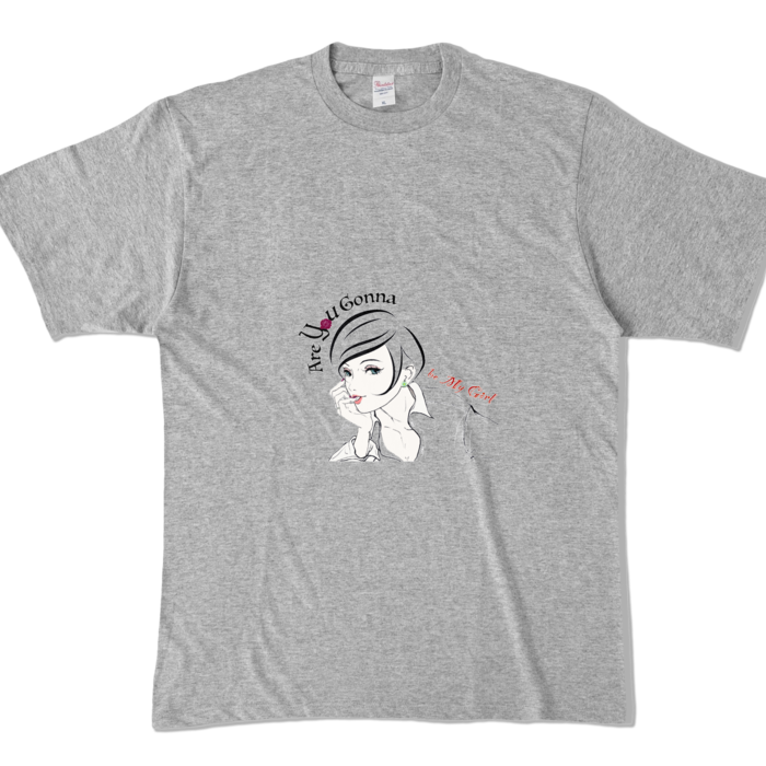 カラーTシャツ - XL - 杢グレー (濃色)