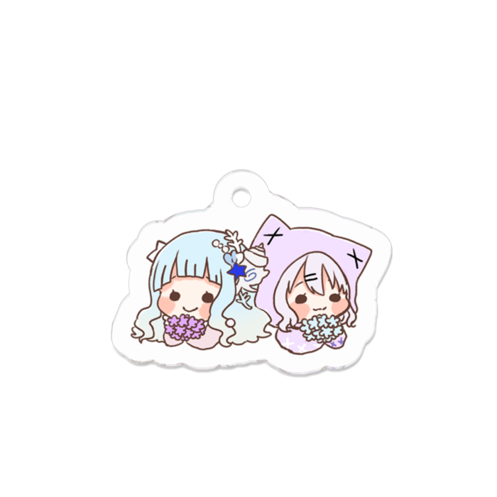 アクリルキーホルダー - 50 x 50 (mm)