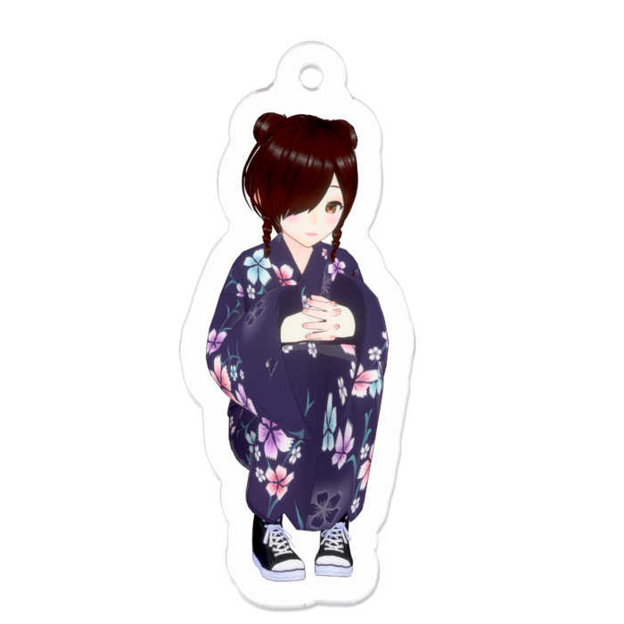 アクリルキーホルダー(コーティング) - 50 x 50 (mm)