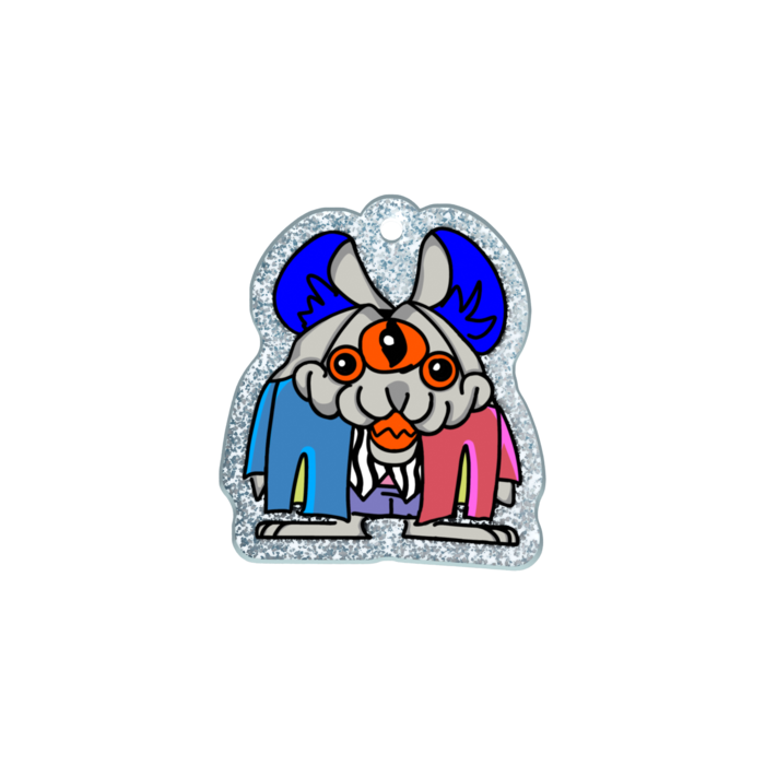 ラメアクリルキーホルダー - 50 × 50mm