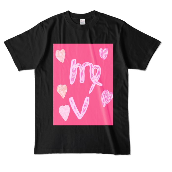 カラーTシャツ - L - ブラック (濃色)