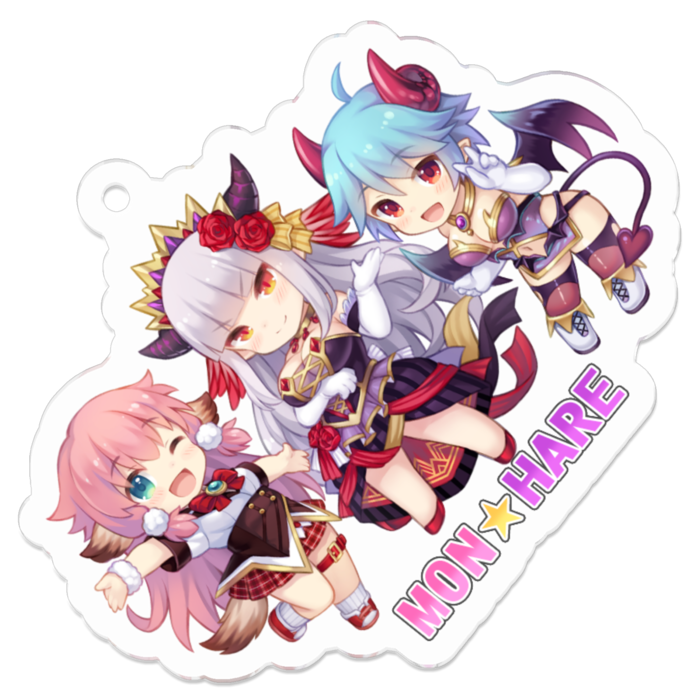 アクリルキーホルダー（コーティング） - 50 x 50 (mm)