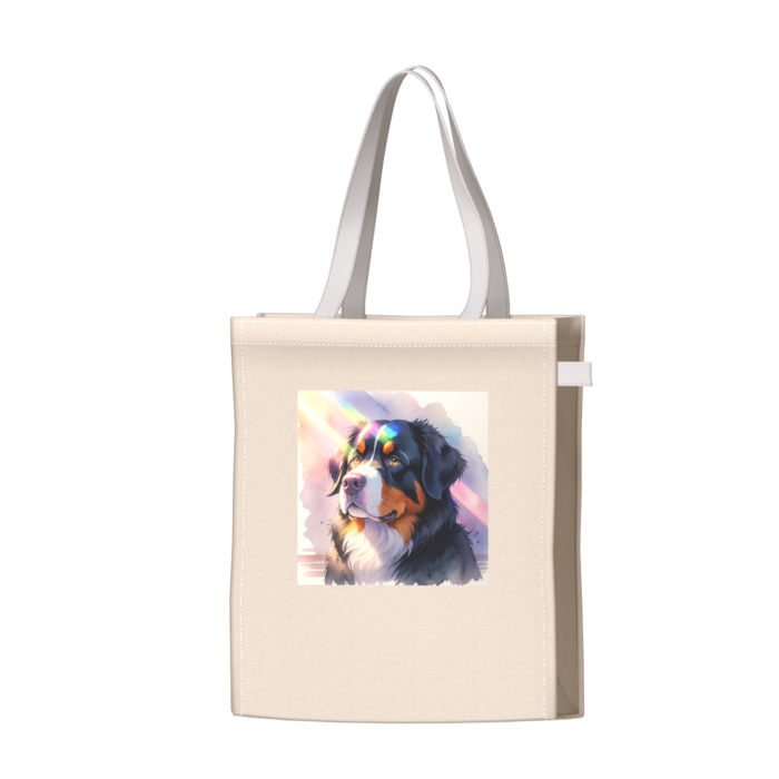 ツートンカラーバッグ - ホワイト - W34 × H41 × D14cm
