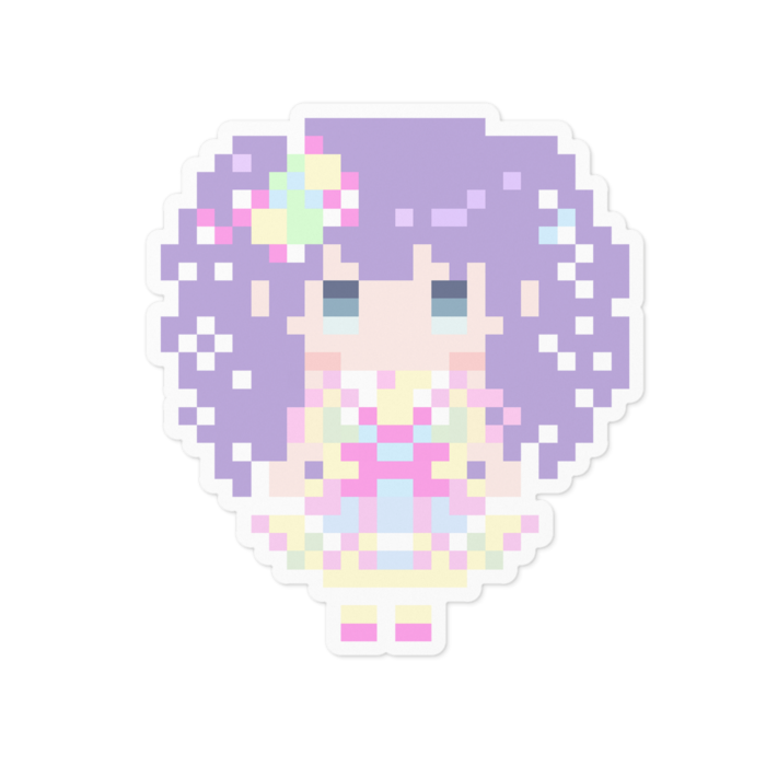 ゆめかわアイドル衣装…ステッカー - 100 x 100 (mm)
