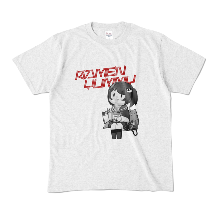 モノクロ：Tシャツ - M - アッシュ （淡色）