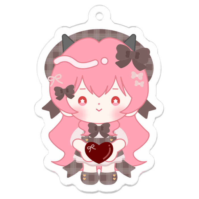 アクリルキーホルダー（コーティング） - 50 x 50 (mm)