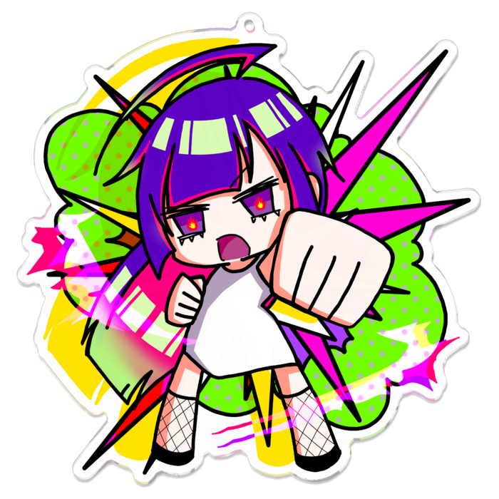 アクリルキーホルダー - 100 x 100 (mm)