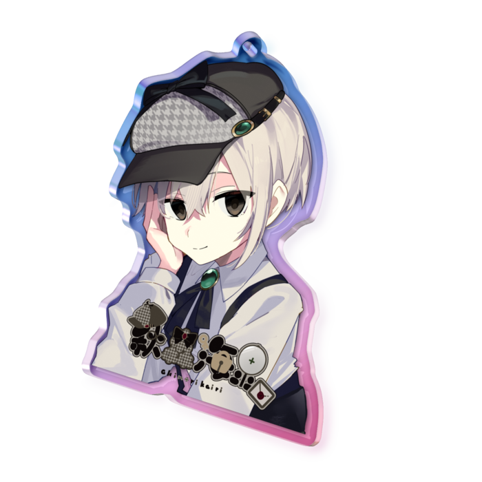 オーロラアクリルキーホルダー - 70 × 70mm