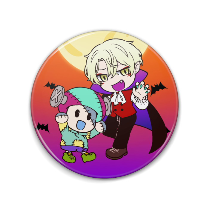 Wたちばな【ハロウィン】缶バッジ 76mm