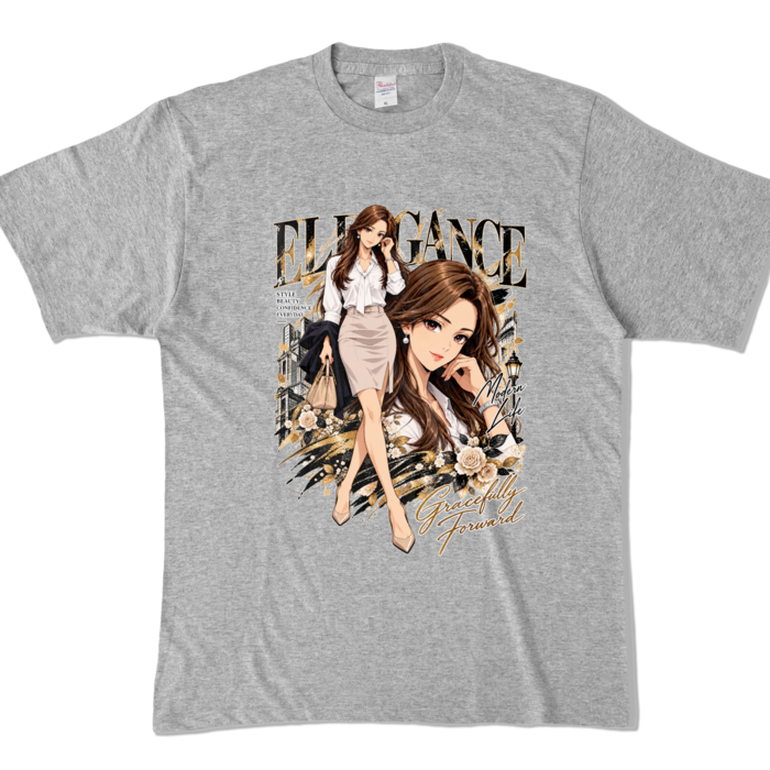 カラーTシャツ - XL - 杢グレー （濃色）