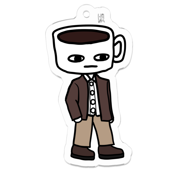 アクリルキーホルダー（コーティング） - 50 x 50 (mm)