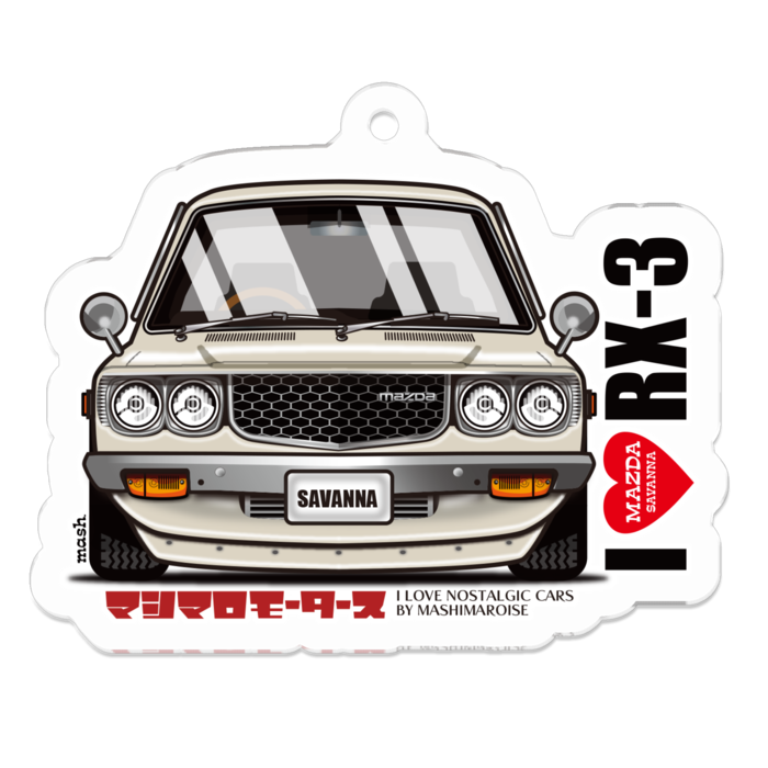アクリルキーホルダー - 50 x 50 (mm)