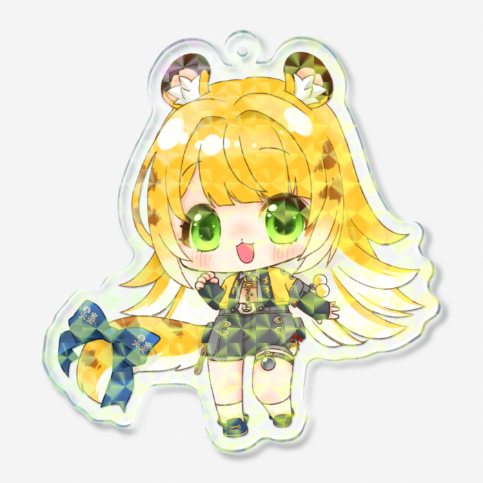 ホログラムアクリルキーホルダー - 70 × 70mm