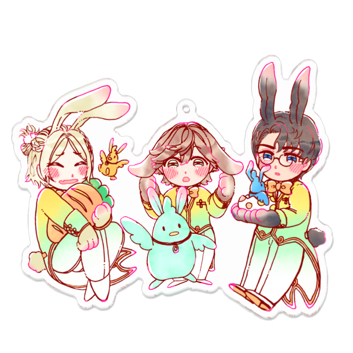 アクリルキーホルダー - 100 x 100 (mm)