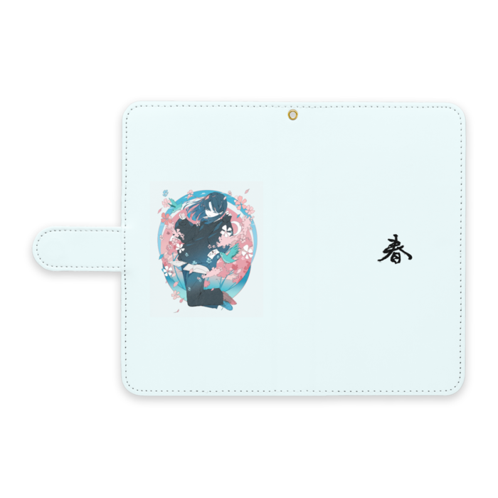 手帳型Androidケース - L - ストラップ穴 あり