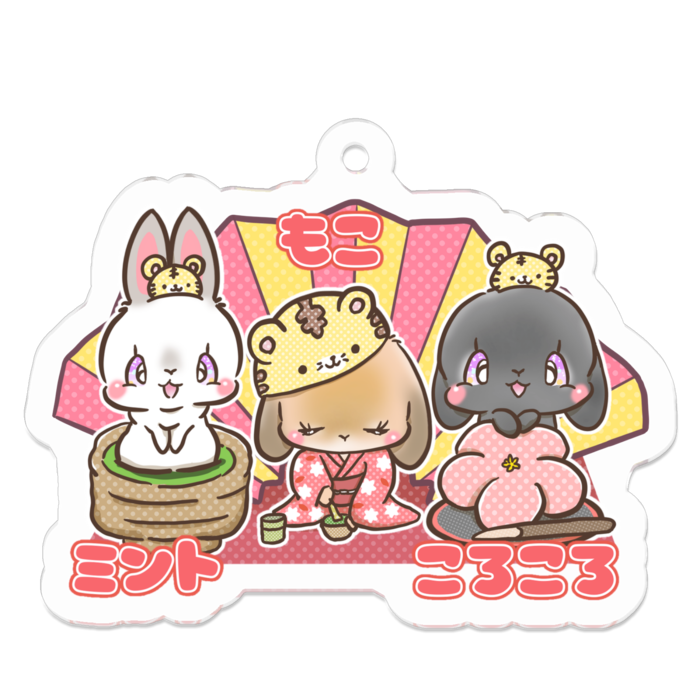 アクリルキーホルダー - 50 x 50 (mm)