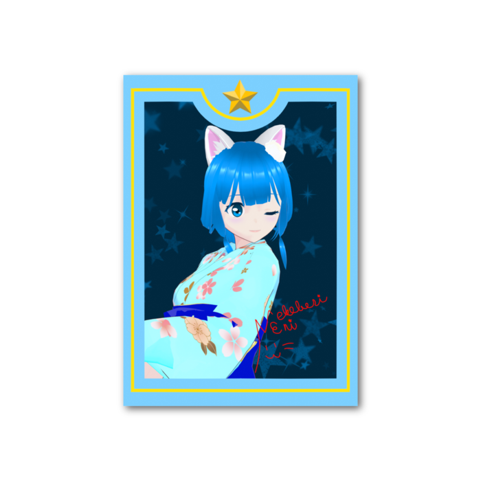 フォト風カード(和服)