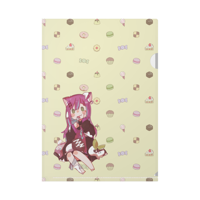 黄色-クリアファイル - A4