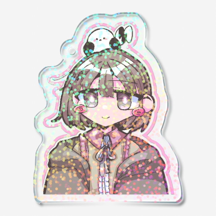 ホログラムアクリルキーホルダー - 50 × 50mm