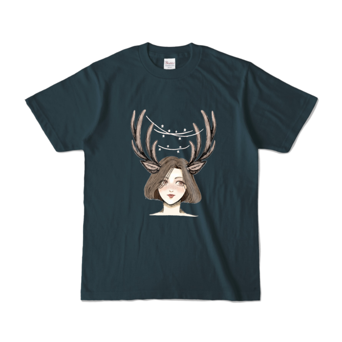 カラーTシャツ - S - デニム (濃色)