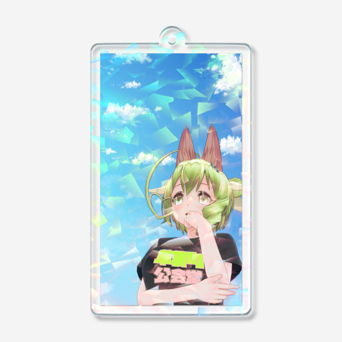 ホログラムアクリルキーホルダー - 70 × 70mm