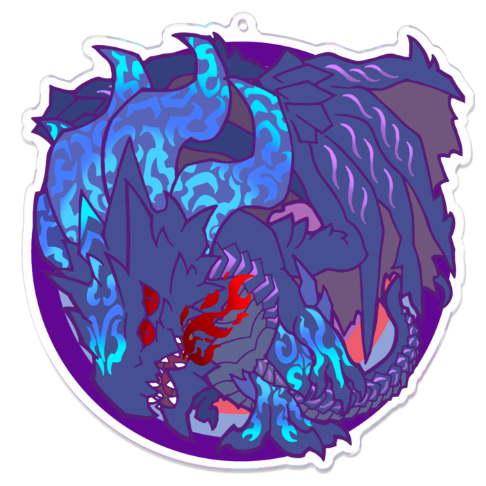 アクリルキーホルダー（コーティング） - 100 x 100 (mm)