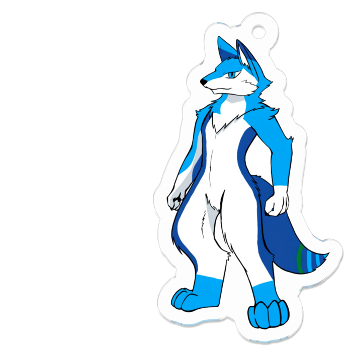 アクキー(竜狼) - 50 x 50 (mm)