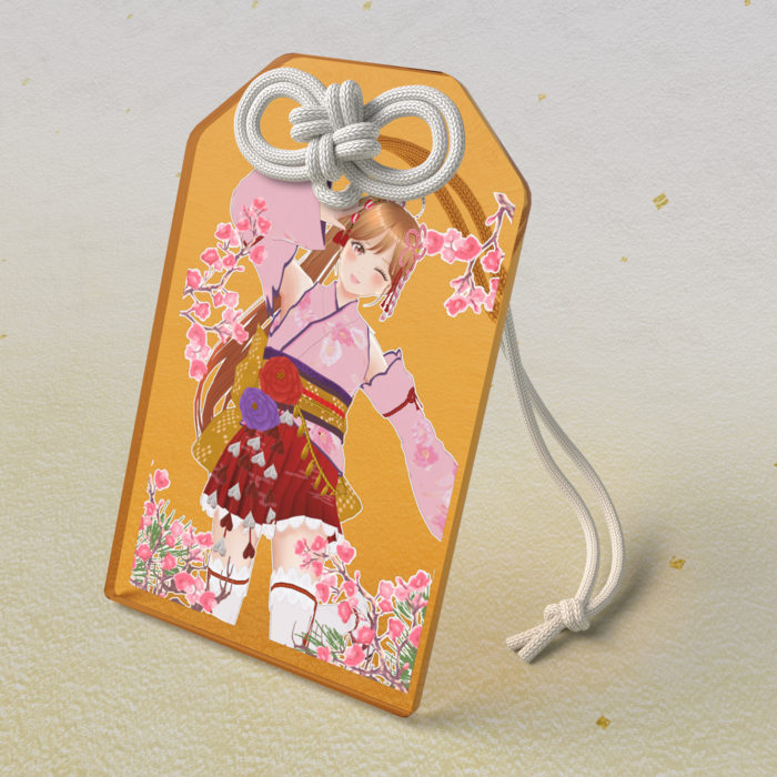 アクリルお守り - 50 × 80mm