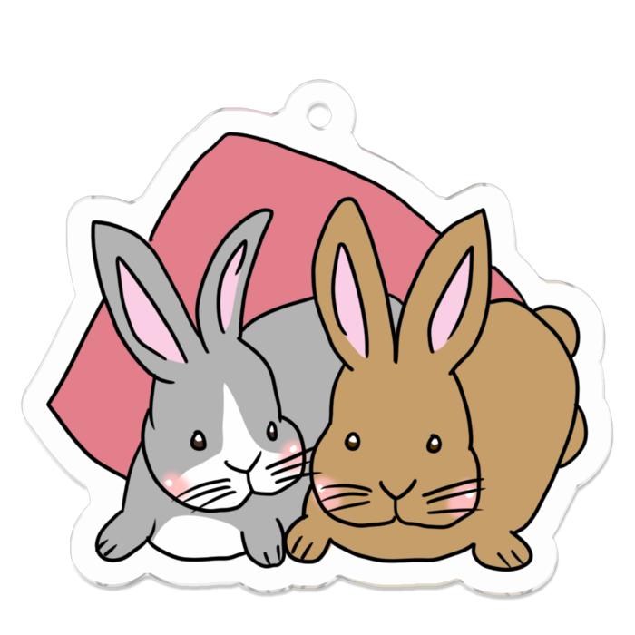 アクリルキーホルダー - 50 x 50 (mm)