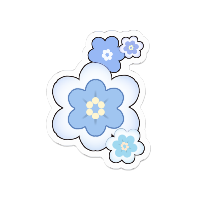 アクリルバッジ - 50 x 50 (mm)