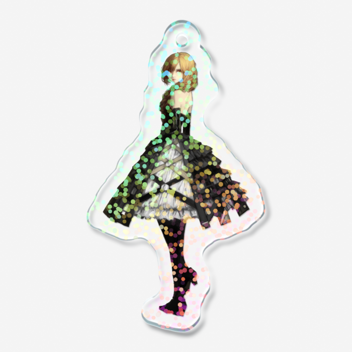 ホログラムアクリルキーホルダー - 50 × 50mm(2)