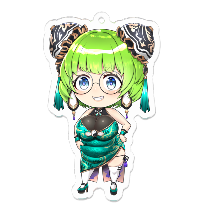 アクリルキーホルダー（コーティング） - 70 x 70 (mm)