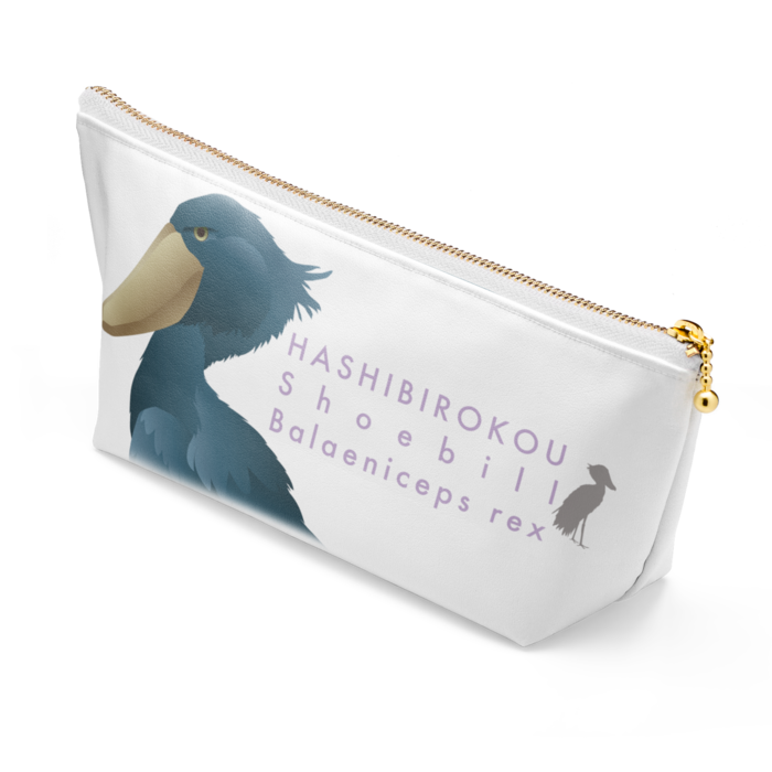 ポーチ - 長さ21.5cm / 高さ10cm - ホワイト