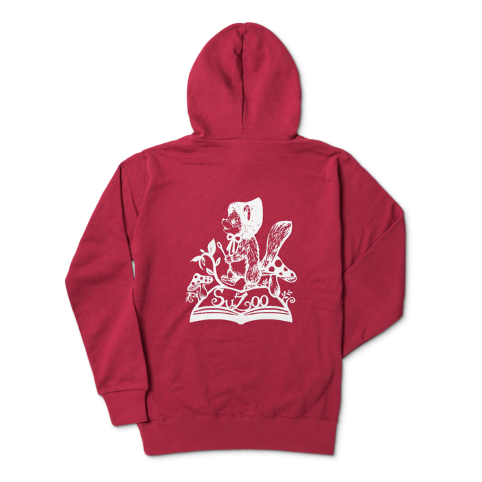 ジップパーカー - L - バーガンディ