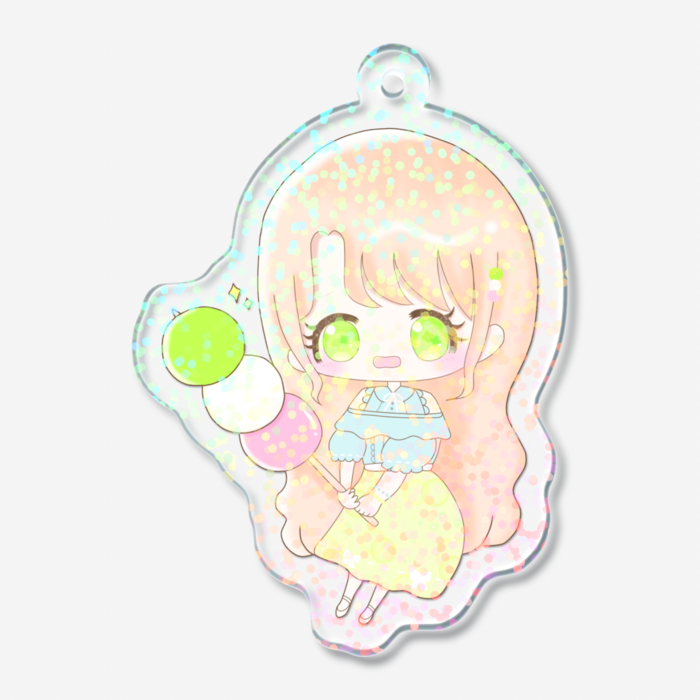 ホログラムアクリルキーホルダー - 50 × 50mm
