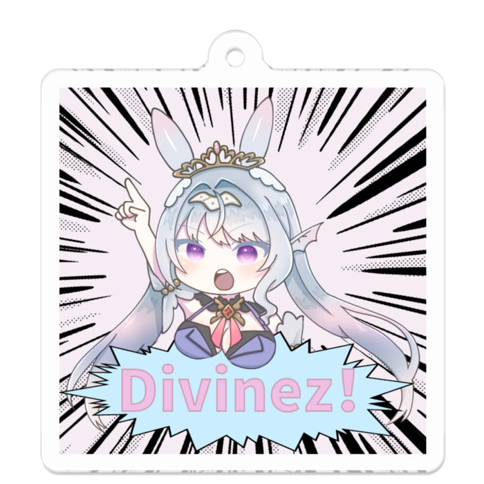 アクリルキーホルダー - 50 x 50 (mm)