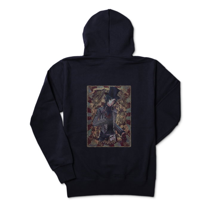 ジップパーカー - M - ネイビー