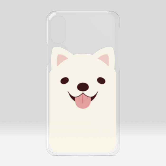 クリアiPhoneケース サモエド iPhone X / XS