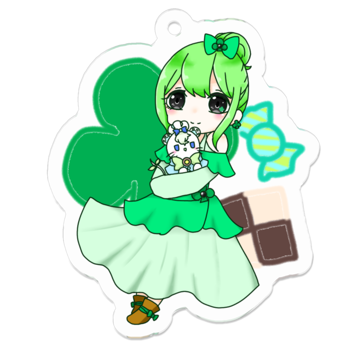 アクリルキーホルダー - 50 x 50 (mm)