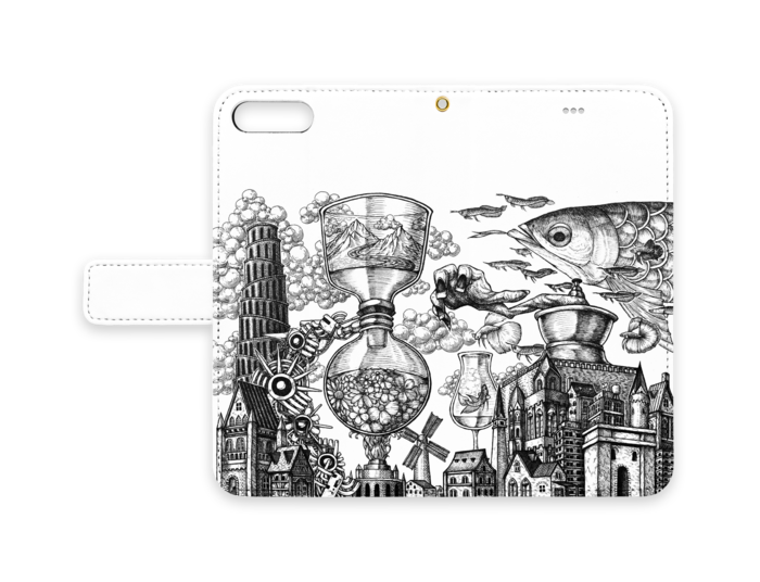手帳型iPhoneケース - iPhone 8 Plus / 7 Plus - ストラップ穴 あり